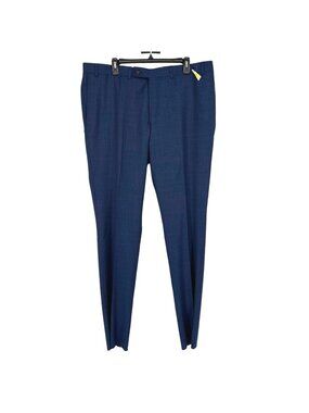 Jack Victor Esprit Wool Woven Blue Trousers Size 40R NWOT